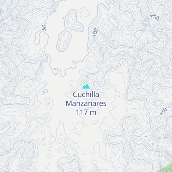 Map of Cuchilla Manzanares