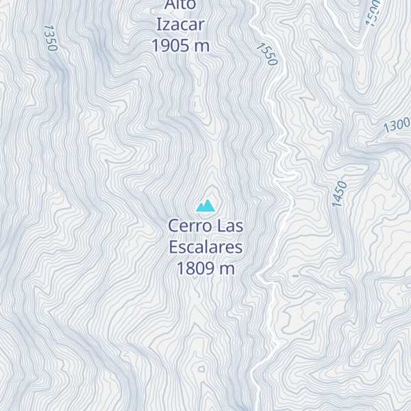 Map of Cerro Las Escalares