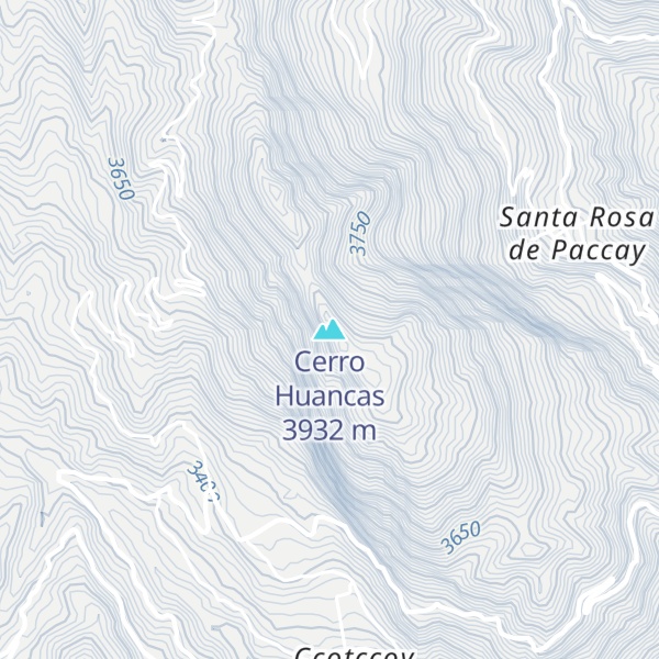 Map of Cerro Huancas