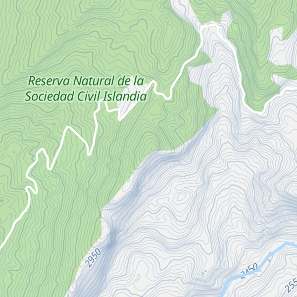 Map of Cuchilla Cascada