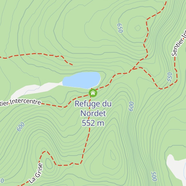 Map of Refuge du Nordet