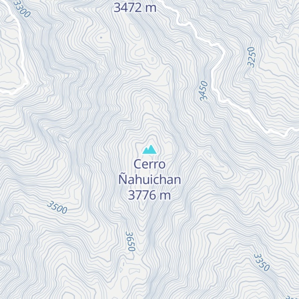 Map of Cerro Ñahuichan