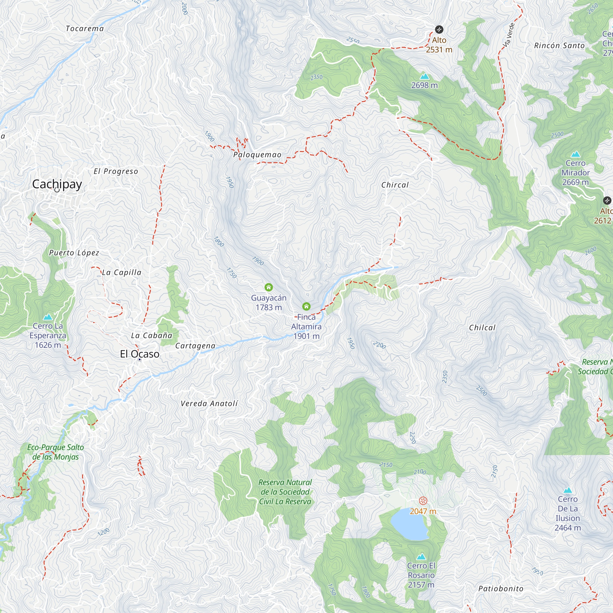 Finca Altamira map