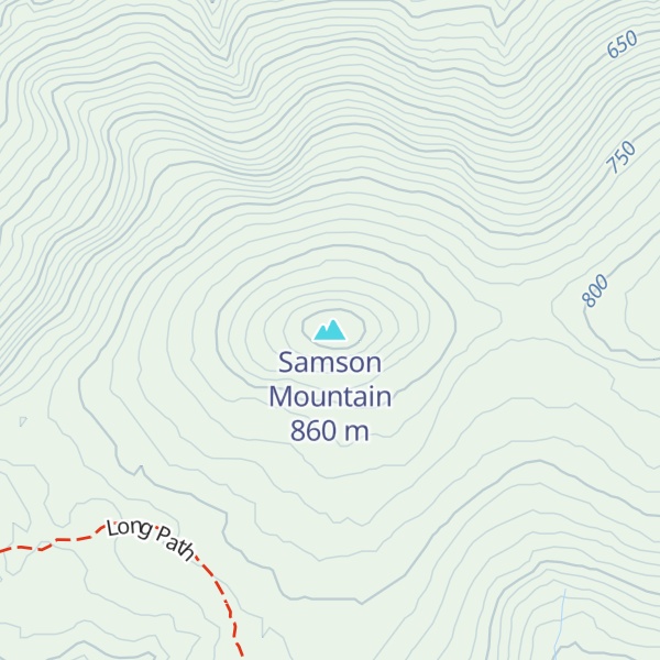 Map of Samson Mountain