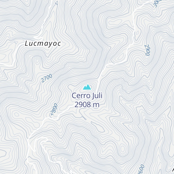 Map of Cerro Juli