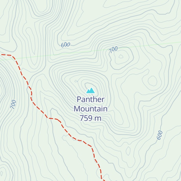 Map of Panther Mountain