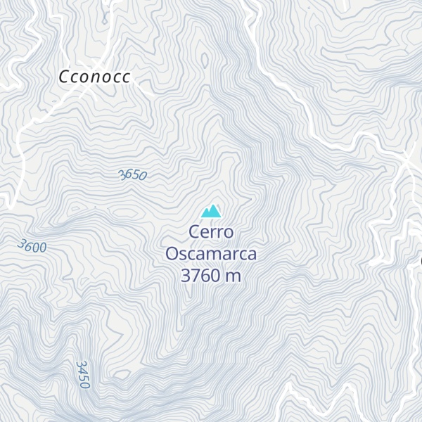 Map of Cerro Oscamarca