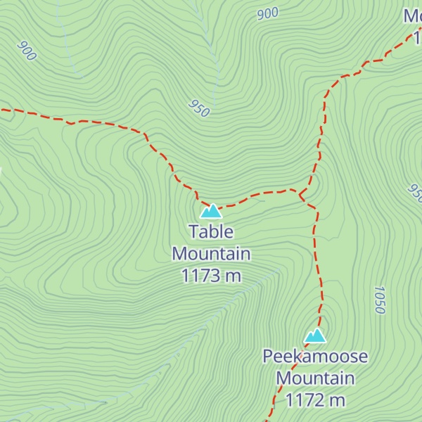 Map of Table Mountain
