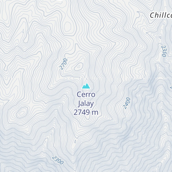 Map of Cerro Jalay