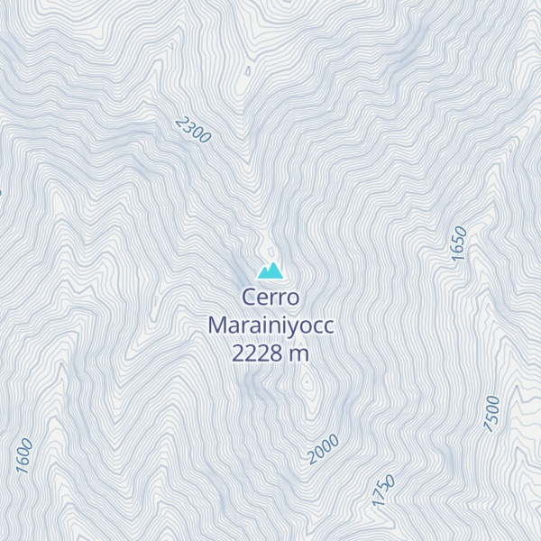 Map of Cerro Marainiyocc