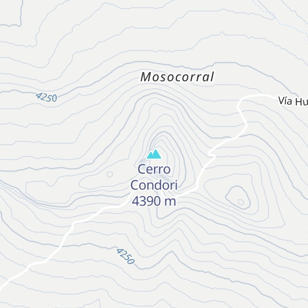 Map of Cerro Condori