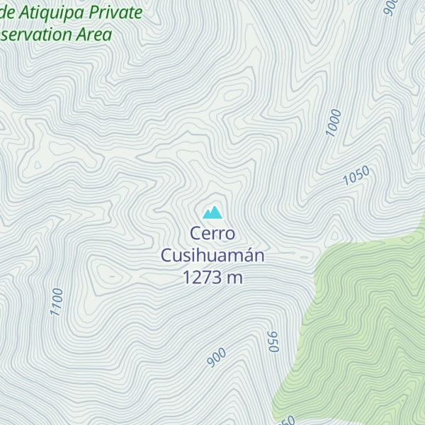 Map of Cerro Cusihuamán