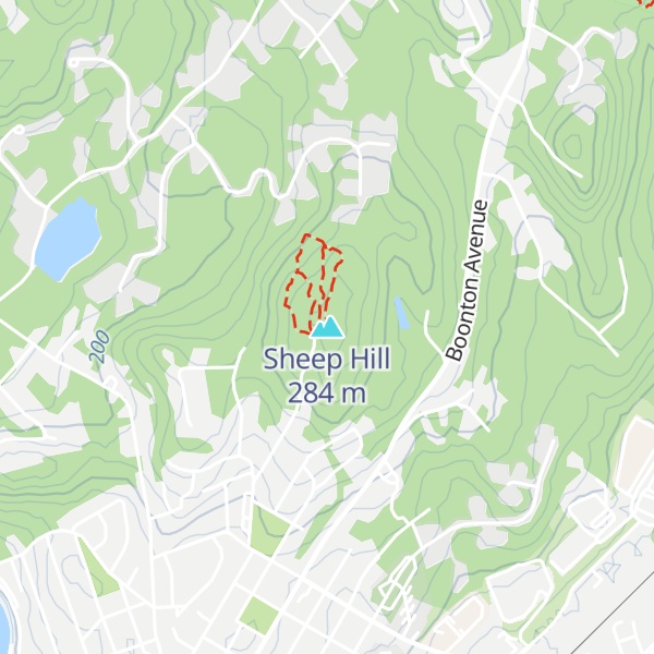 Map of Sheep Hill