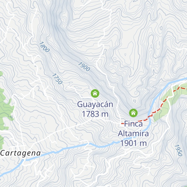 Map of Gualanday