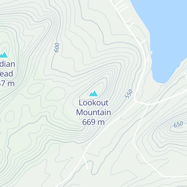 Map of Lookout Mountain