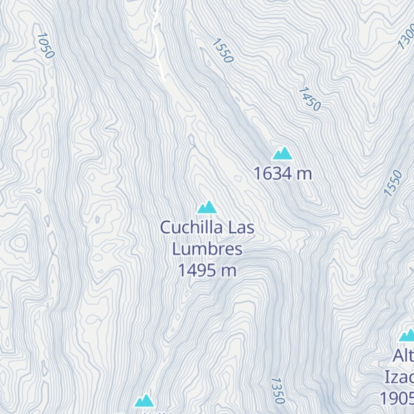 Map of Cuchilla Las Lumbres