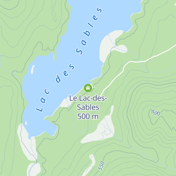 Map of Le Lac-des-Sables