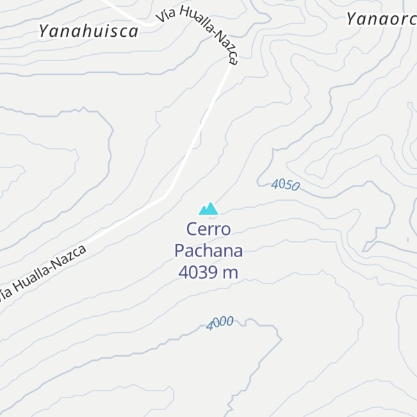 Map of Cerro Pachana