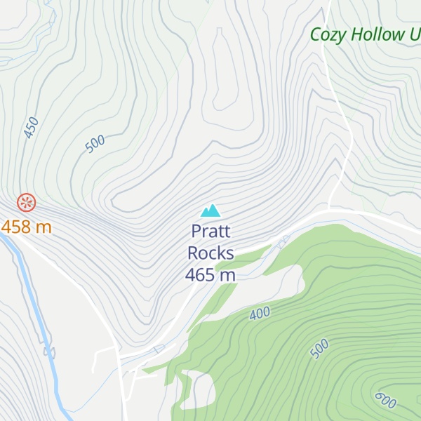 Map of Pratt Rocks