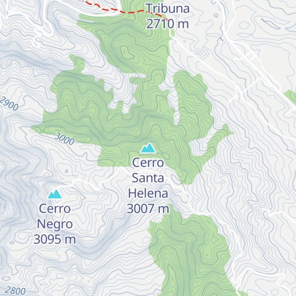 Map of Cerro Santa Helena