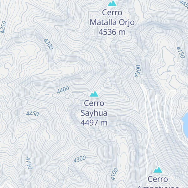 Map of Cerro Sayhua