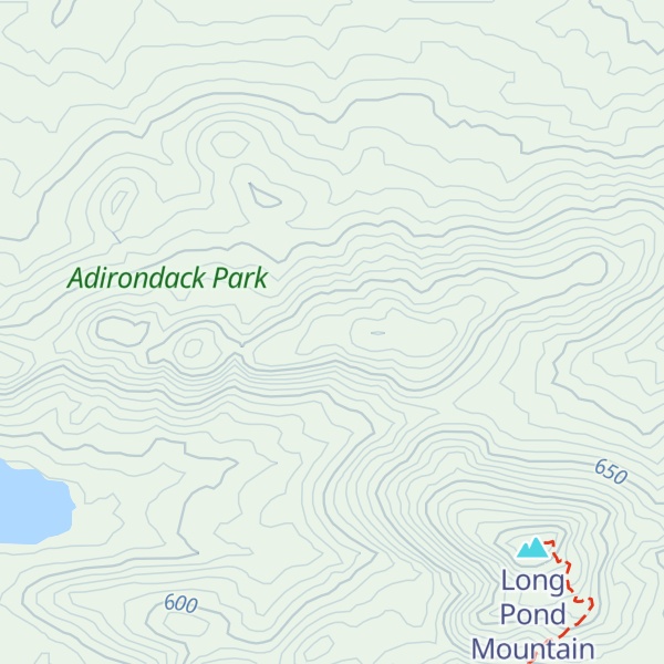 Map of East Pond Mountain
