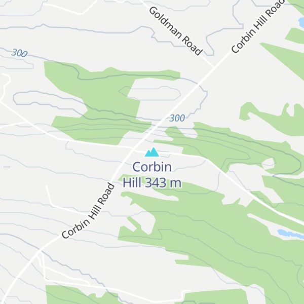 Map of Corbin Hill