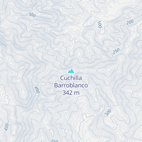 Map of Cuchilla Barroblanco