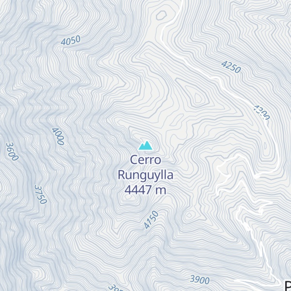 Map of Cerro Runguylla