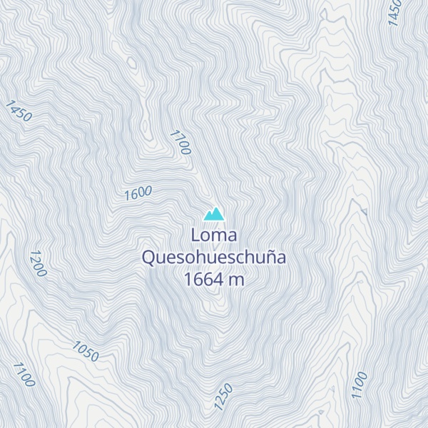 Map of Loma Quesohueschuña