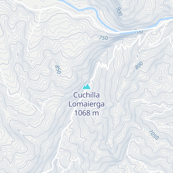 Map of Cuchilla Lomaierga