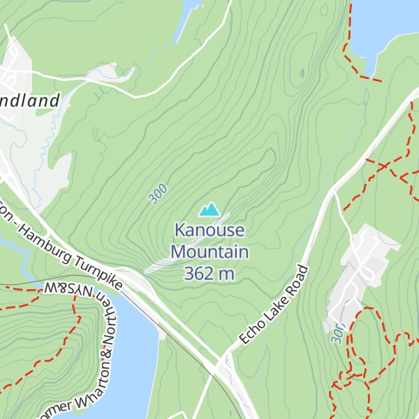 Map of Kanouse Mountain