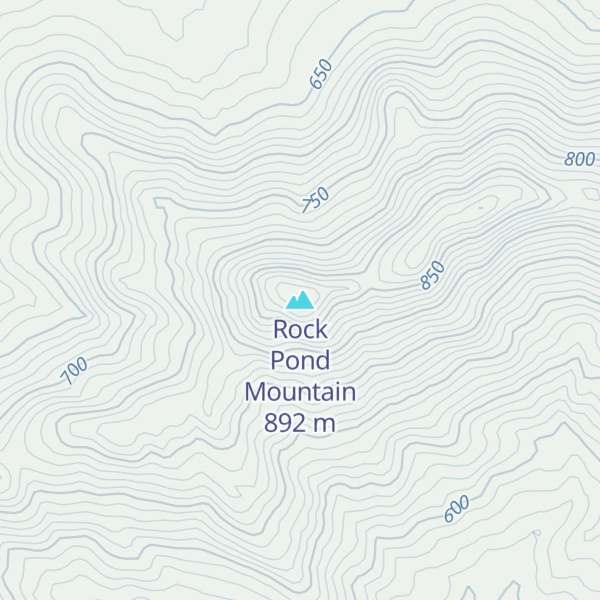 Map of Rock Pond Mountain