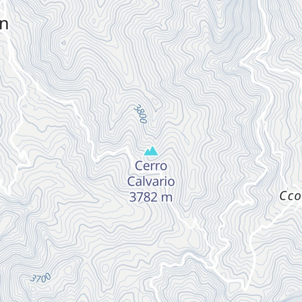 Map of Cerro Calvario