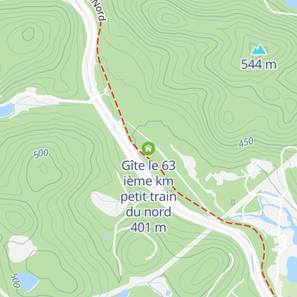 Map of Gîte le 63 ième km petit train du nord
