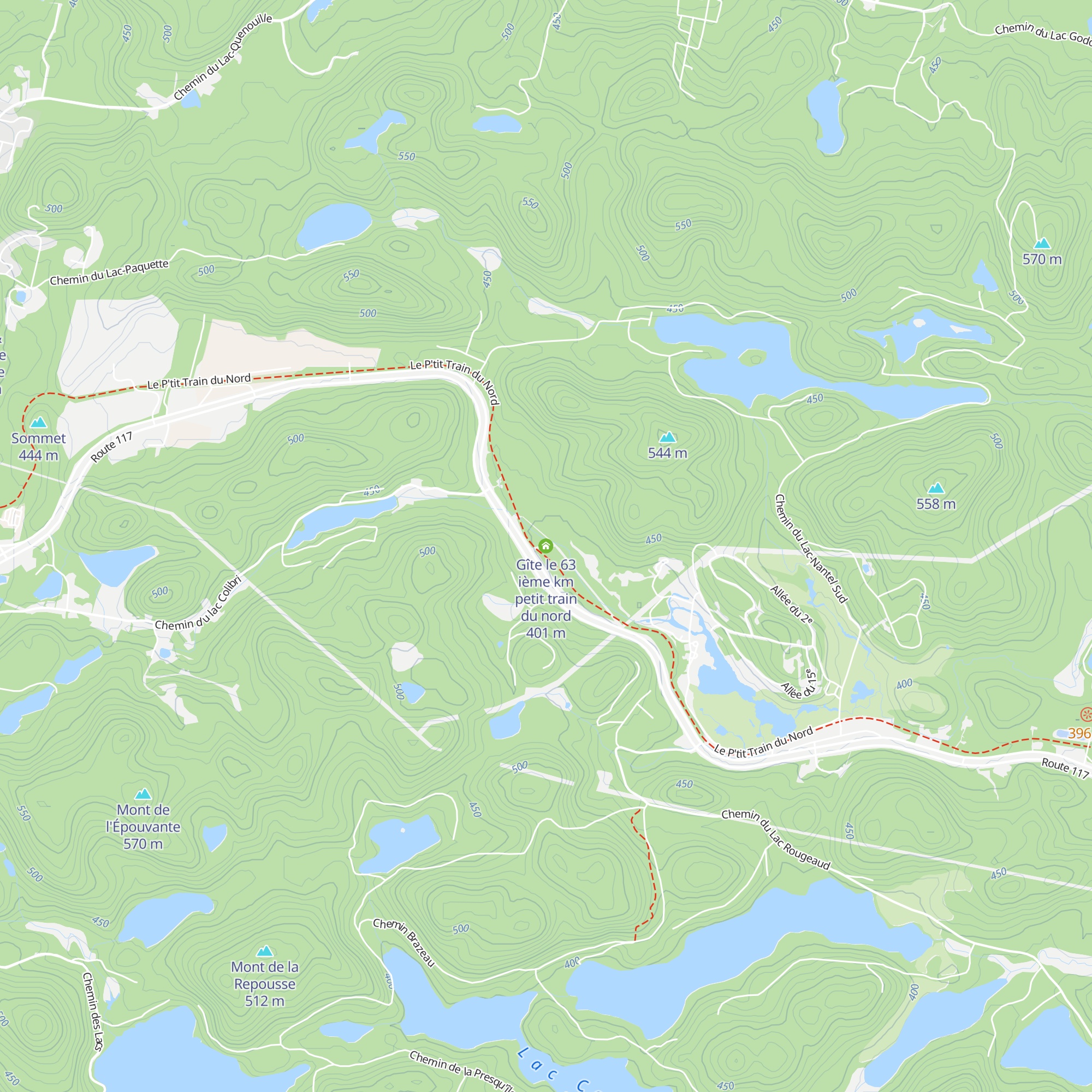 Gîte le 63 ième km petit train du nord map