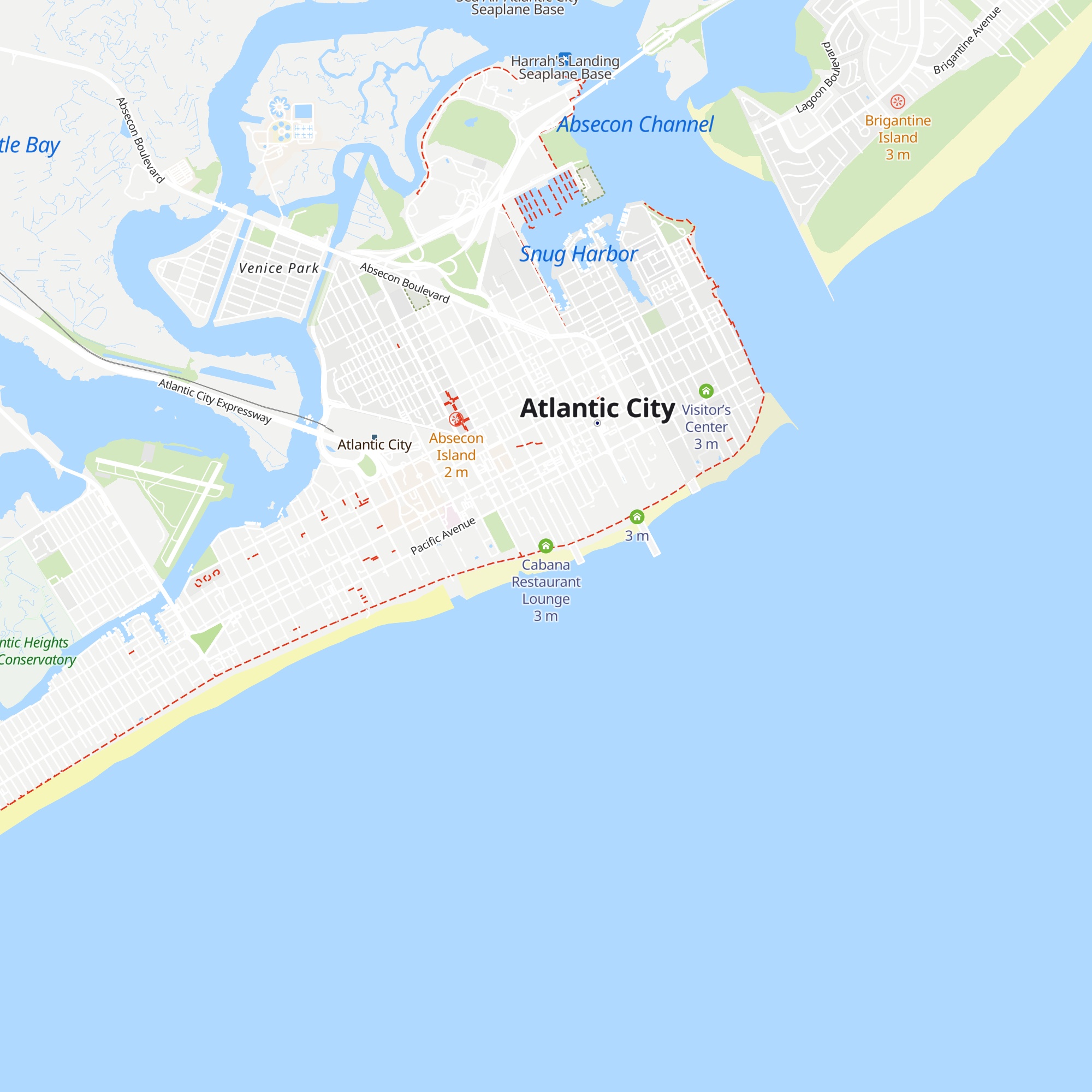 Cabana Restaurant Lounge map