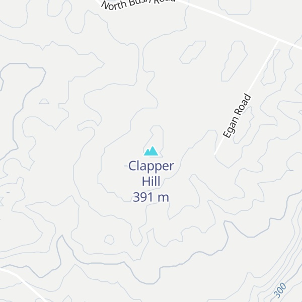 Map of Clapper Hill