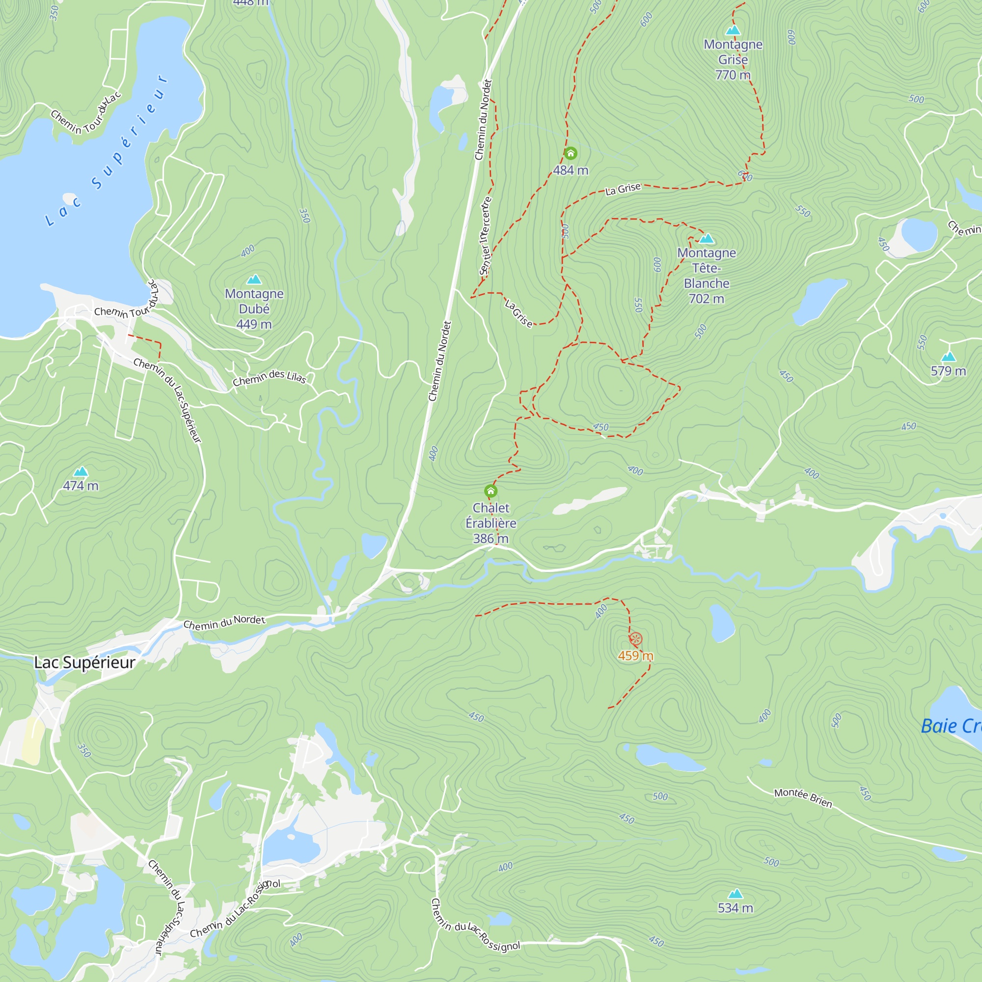 Chalet Érablière map