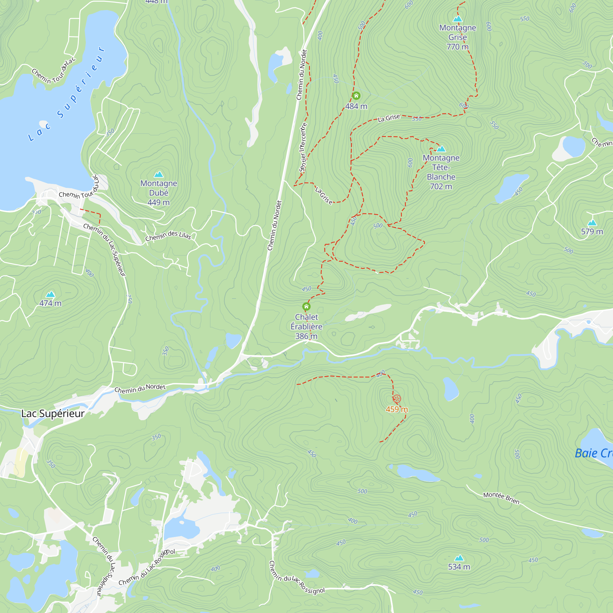 Chalet Érablière map