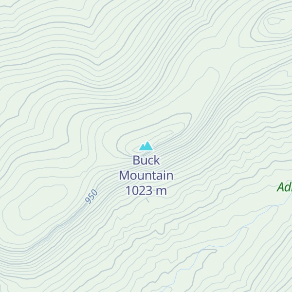 Map of Buck Mountain