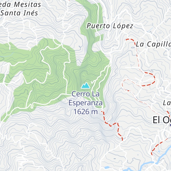 Map of Cerro La Esperanza
