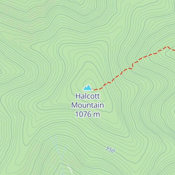 Map of Halcott Mountain