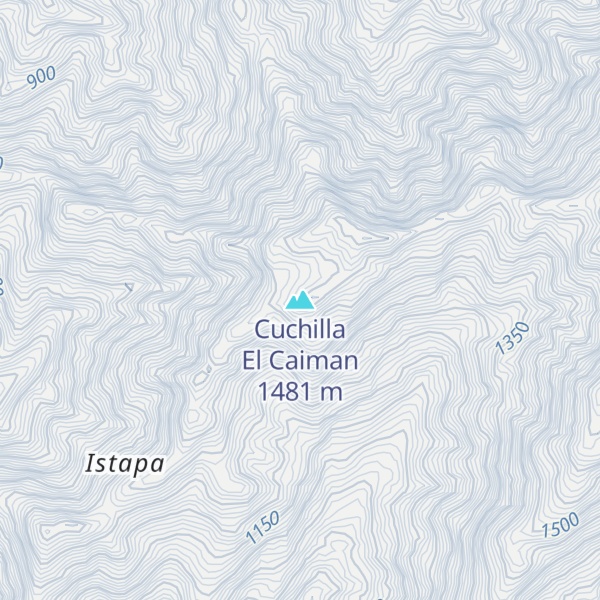Map of Cuchilla El Caiman