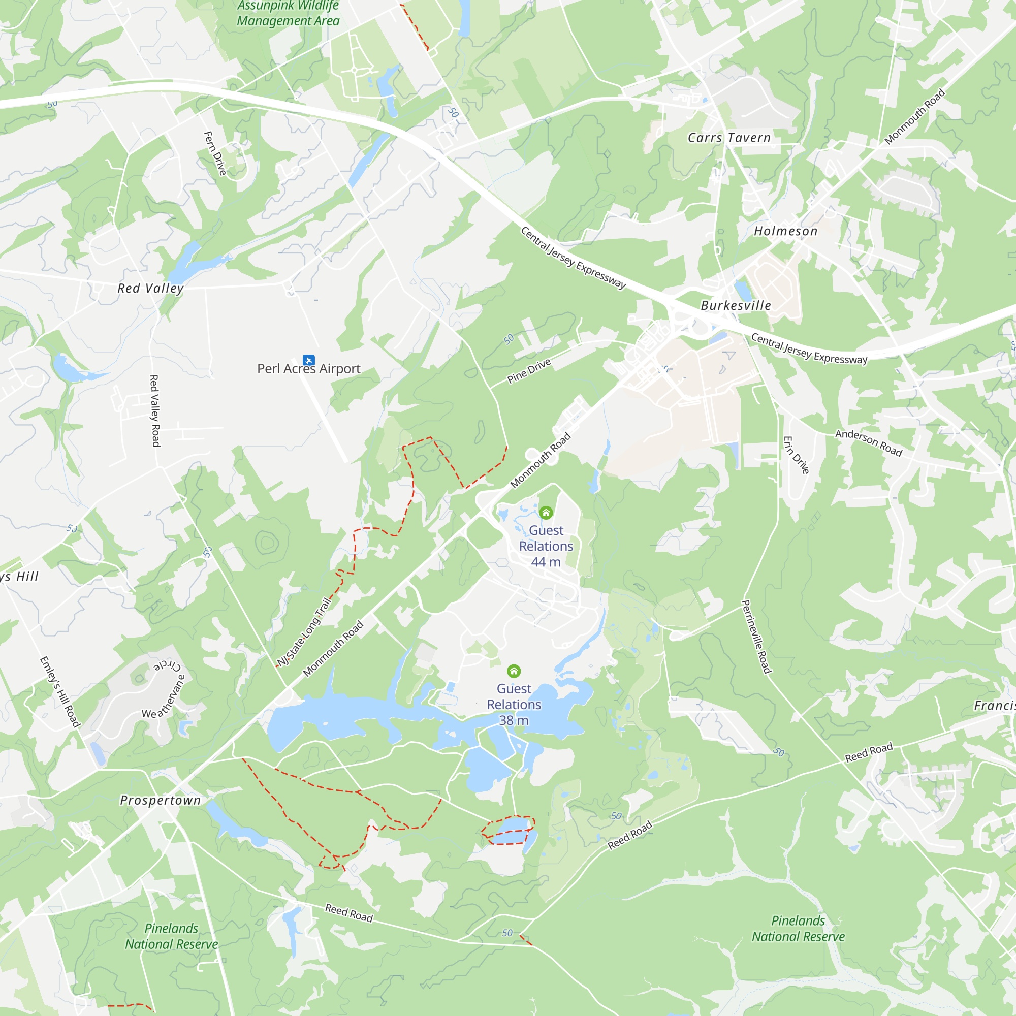 Cabana Rentals map