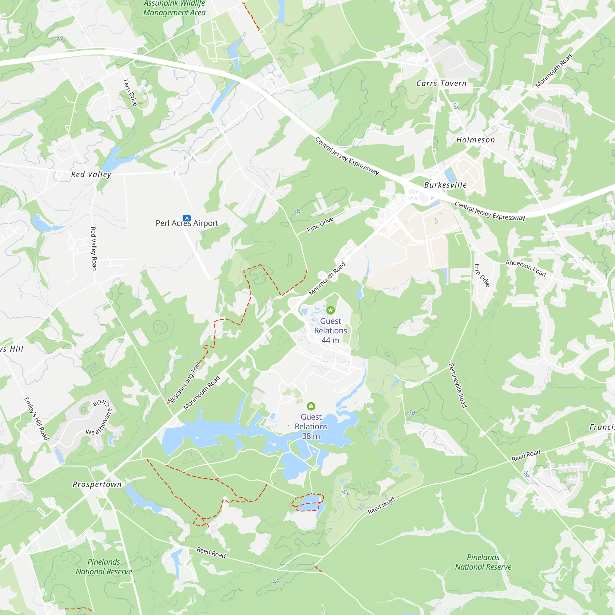 Cabana Rentals map