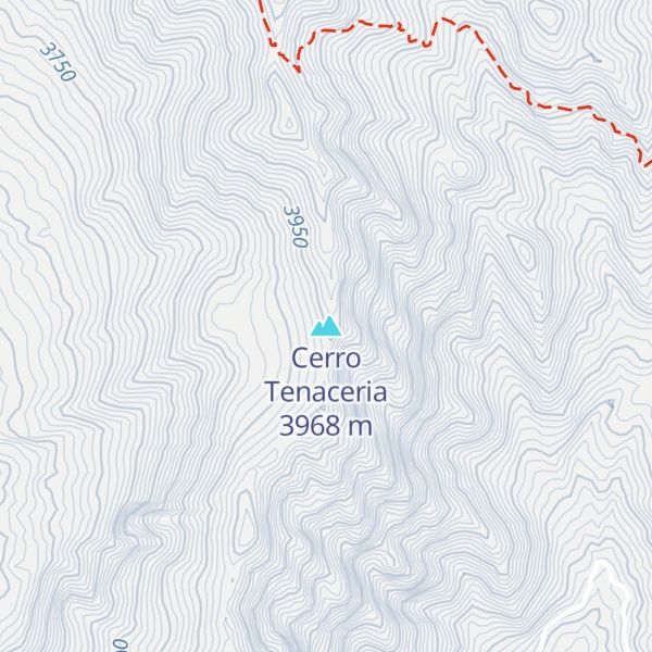 Map of Cerro Tenaceria