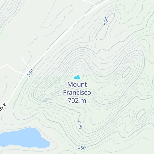 Map of Mount Francisco