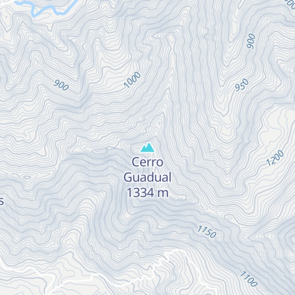 Map of Cerro Guadual