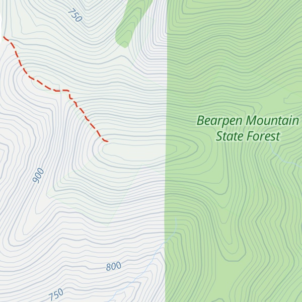 Map of Vly Mountain